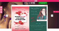 Desktop Screenshot of nailsandmoresalon.com